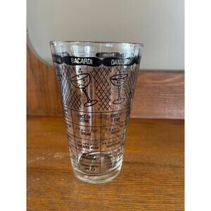 Vintage MCM Irvinware Barware Mixology Cocktail Measuring Mixing Glass 5.75" USA